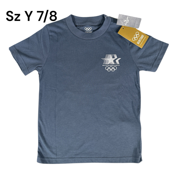 NWT Olympics LA 1984 Blue Graphic Tee Youth 7/8 - Picture 1 of 7